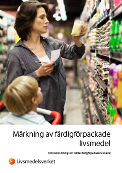 Framsida märkning av färdigförpackade livsmedel