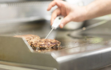 Mätning av temperatur på kött