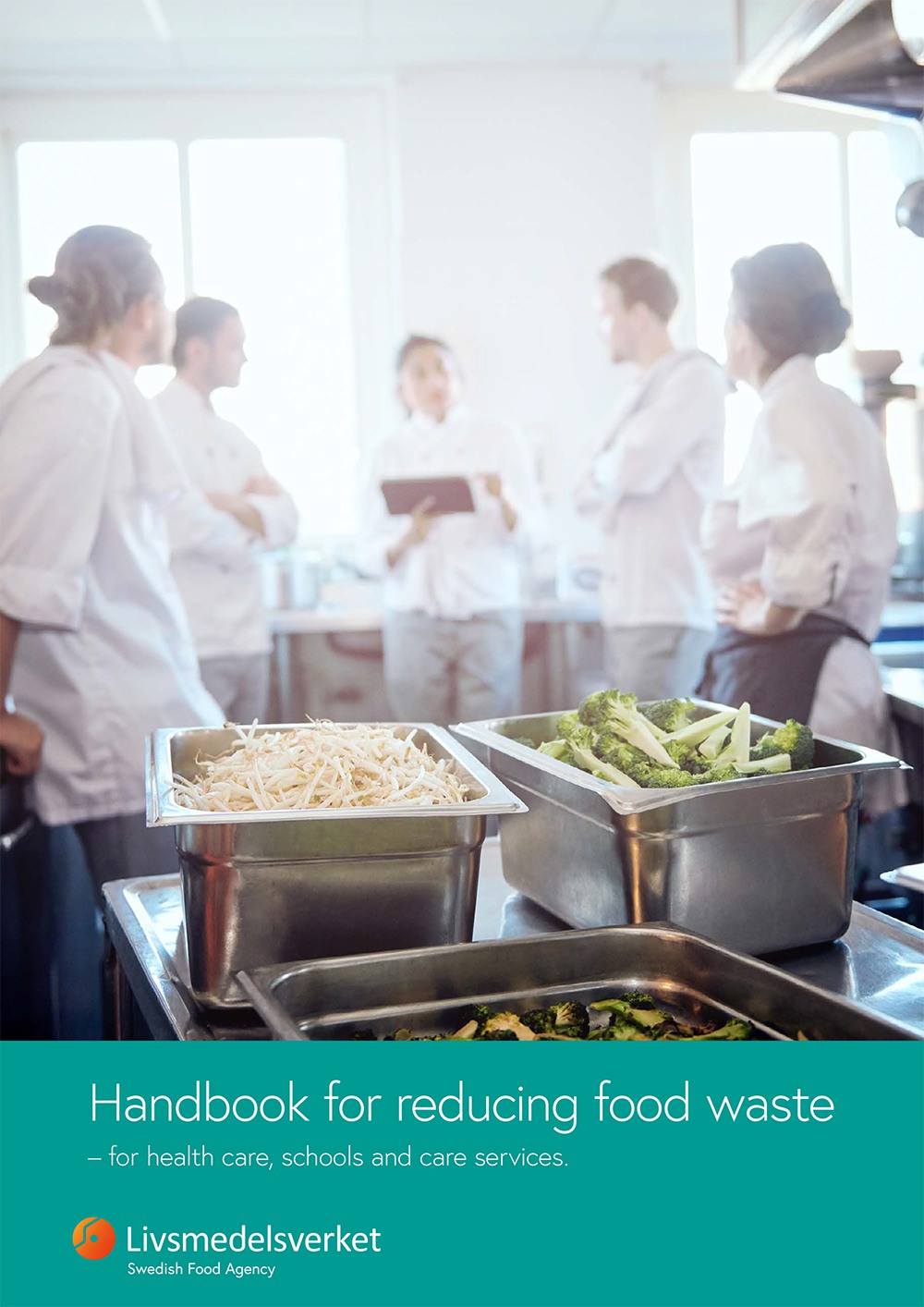 Frontpage of Handbook for reducing food waste.