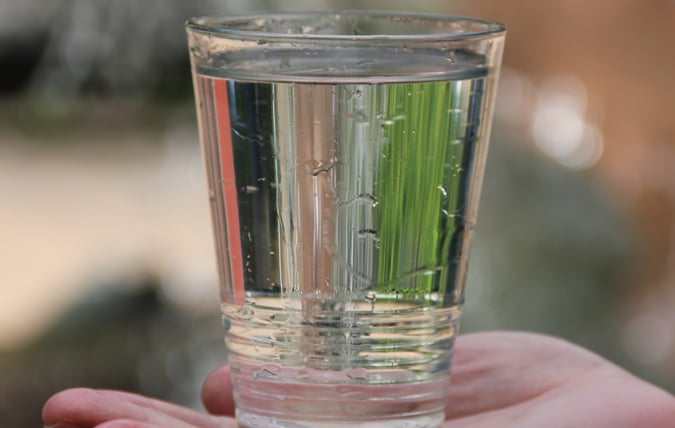 One glass of water