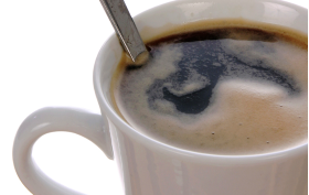 Kopp med kaffe