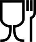 Märkning  "glas och gaffel"-symbolen