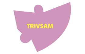 En pusselbit ur måltidsmodellen med texten trivsam.
